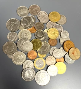 60 Mixed Unsorted foreign Bulk Coins + Free Download album from Sinners Music - Picture 1 of 2