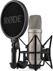 Rode NT1 5th Generation Condenser Microphone w/ SM6 Shockmount&Pop Filter silver - Picture 1 of 5