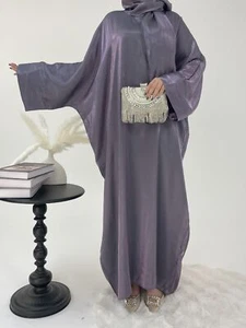 Elegant Kaftan Women Muslim Long Dress Abaya Dubai Robe Loose Party Gown Prom - Picture 1 of 21