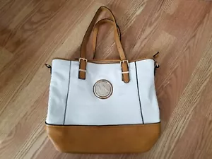 Michael Kors Geldbörse weiß cremebraun goldfarben - Bild 1 von 4