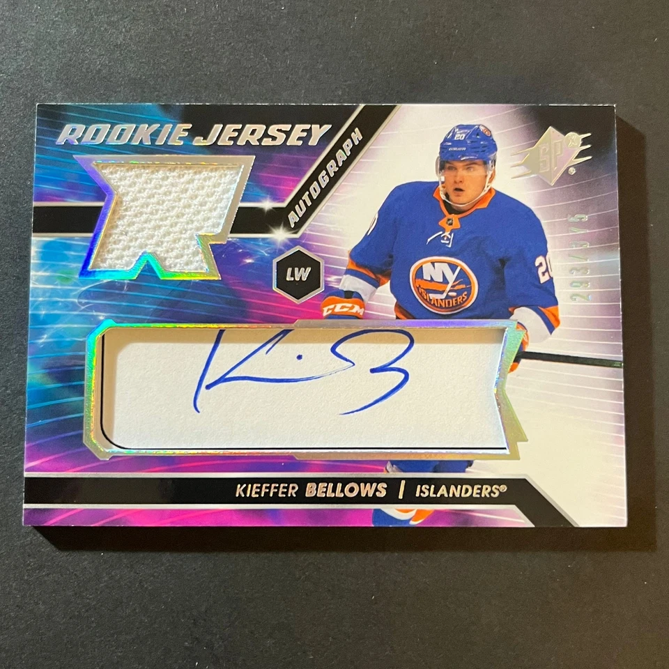2020-21 Upper Deck SPx Rookie Auto Jersey #KB Kieffer Bellows /375 Islanders - Image 1 of 1