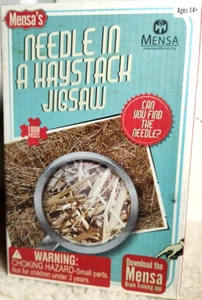 1000pc Puzzle Sealed Needle In A Haystack Jigsaw Age 14+ By Mensa - Picture 1 of 2