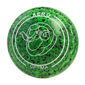 Aero Optima Lawn Bowls 2 Heavy Z-Scoop Moss - 251397 - Picture 1 of 3