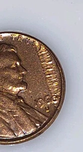 1960 D 1 ¢ Lincoln Memorial Cent durch Fehler geschlagen - Bild 1 von 5