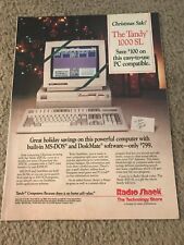 Vintage 1988 TANDY 1000 SL Home Computer PC Print Ad RADIO SHACK 1980s RARE