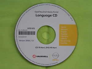 OPEL LANGUAGE / SPRACHEN CD 2008 CD 70 NAVI ZAFIRA B ASTRA H COMBO MERIVA SIGNUM - Bild 1 von 1