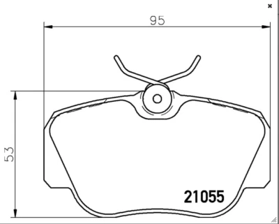 Juego de pastillas de freno de disco Mintex - MDB1221 / 0004208820 - Se adapta a Mercedes-Benz 300E y más Foto 1 de 4