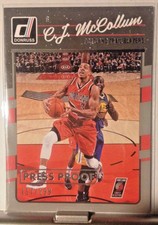 2016-17 PANINI DONRUSS SILVER PRESS PROOF #'d/299 C.J. McCOLLUM BLAZERS     WM12