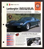 1970 Pirelli Cinturato Lamborghini P400 Miura Tire Original Vintage Print Ad 