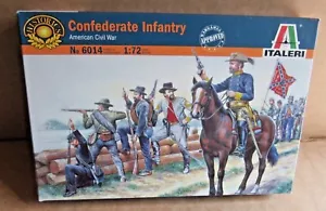 ITALERI CONFEDERATE INFANTRY 1:72 SCALE MODEL SOLDIERS AMERICAN CIVIL WAR - Picture 1 of 1