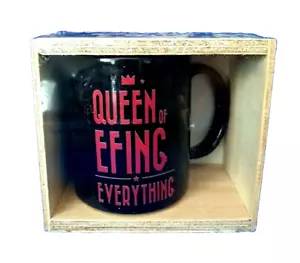 Mug Queen of Effing Everything Colored Crown Ceramic Coffee Tea Novelty Funny - Picture 1 of 6