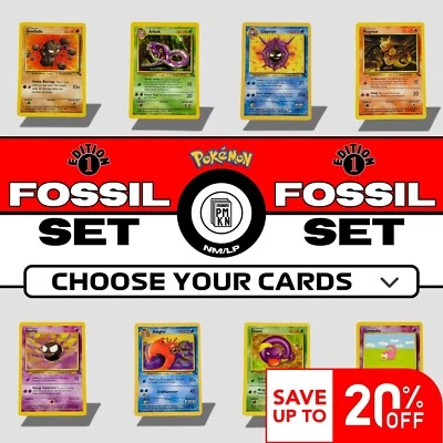 Pokemon 1999 primera edición conjunto fósil: ¡elige tu carta! Foto 1 de 2