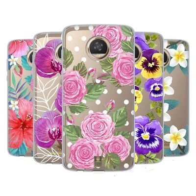 HEAD CASE DESIGNS WATERCOLOUR FLOWERS 2 SOFT GEL CASE FOR MOTOROLA PHONES - Image 1 of 4