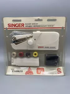 SINGER Vintage Handy Stitch Portable Sewing Machine CEX400KFB Plug In/ Battery - Picture 1 of 4