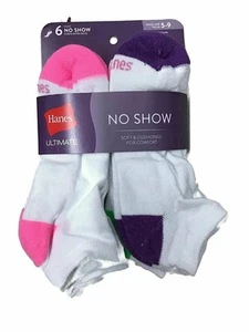 Hanes Women's No Show Socks 6-Pack - Picture 1 of 5