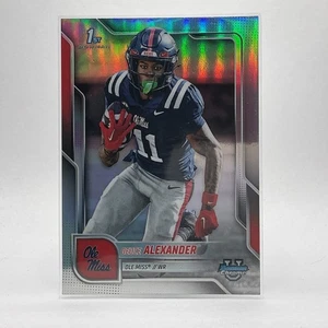 2025 Bowman Chrome University Refractor RC Deuce Alexander OLE MISS - Bild 1 von 1