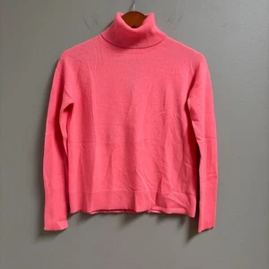 J Crew Damen Relaxed Fit Kaschmir Rollkragen Pullover Gr. XXS Quiet Luxus Rosa - Bild 1 von 11
