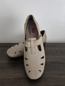 Unworn SAS ROAMER TRIPAD COMFORT BEIGE LEATHER SHOES WOMENS SIZE 12 N - Picture 1 of 14