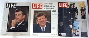 Lot Of 3 Issues Life Magazine JFK Assassination John Jackie Kennedy 1963 1965 - Bild 1 von 20