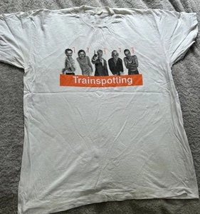 Vintage 1990s Trainspotting T-Shirt – Rare VHS Giveaway – Single Stitch – XL - Picture 1 of 4