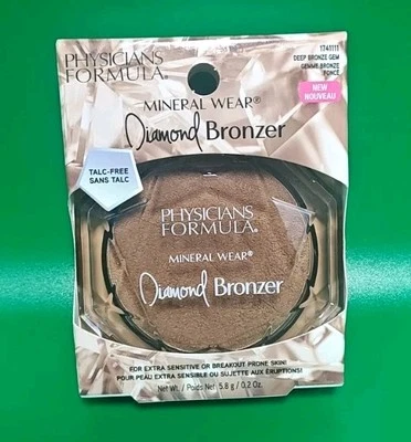 Physicians Formula Mineral Wear Diamond Bronzer ~ Deep Bronze Gem 1741111 - Image 1 of 3