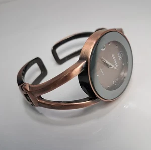Ecosse Damen Quarz Bagle Uhr kupferfarbenes Armband - braucht Batterie - Bild 1 von 11