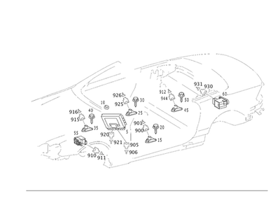 Sensor de aceleración original Mercedes-Benz 000-905-65-02 Foto 1 de 2