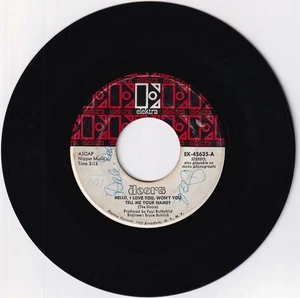 The Doors. Hello, I Love You, Won't You Tell Me Your Name/ Love Street 45rpm - Picture 1 of 1