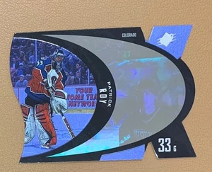 1997-98 Upper Deck SPx - #10 Patrick Roy - Die-cut Card Blue - Bild 1 von 2