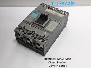 SIEMENS JXD63B400 Circuit Breaker Sentron Series (USED). - Picture 1 of 9
