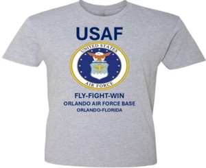 ORLANDO AIR FORCE BASE* ORLANDO-FLORIDA*SHIRT W/EMBLEM*USAF OFFICIALLY LICENSED - Picture 1 of 3