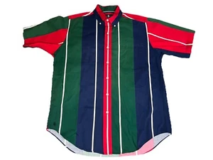 Medium Hunt Club Color Block Short Sleeve Button Down Shirt - Picture 1 of 4