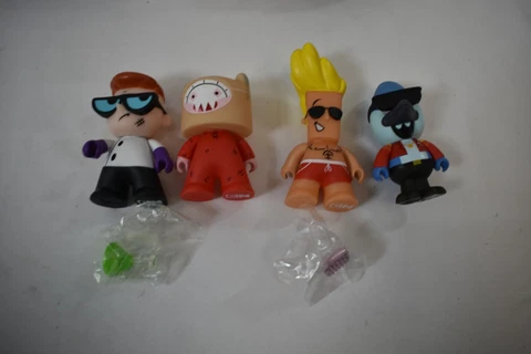 Set of 4 Titans Cartoon Network Chase Figures Dexter,Johnny Bravo,Mordecai,Finn Cover