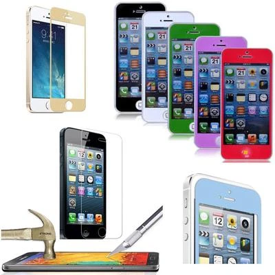 Multi-Color Real Tempered Glass Screen Protector Guard Shield For iPhone 5 5S SE - Image 1 of 4
