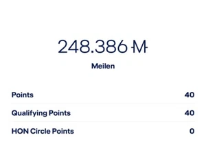 248.386 Miles and More Meilen Lufthansa - Bild 1 von 1