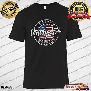Vintage 1954 70th Birthday T-Shirt Gift for Men and Women Turning 70 - Picture 1 of 9