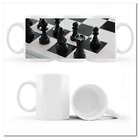 Becher Tasse mit Grafik 330 ml Schwarze Schachfiguren Nr. H8477Z_CUP