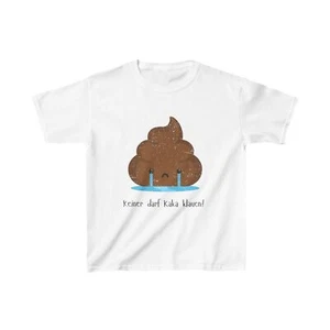 Divertida Camiseta Infantil Diseño Dulce Cacao, Humor Shirt, Blanco, Verde, Rojo - Imagen 1 de 7
