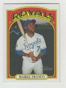(10) Maikel Franco 2021 TOPPS HERITAGE BASE CARD LOT #63 KANSAS CITY ROYALS - Picture 1 of 1