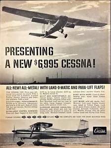 Pubblicità stampa vintage Land-O-Matic Cessna Land-O-Matic nuova $6.995 interamente in metallo 1958 - Foto 1 di 6