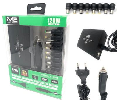 Ladekabel Netzteil Notebook Laptop 120W 220v 12v Kfz IBM ASUS Toshiba Dell Acer - Bild 1 von 4