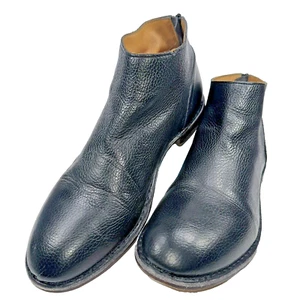 Scarpe casual MOMA uomo taglia 11,5 (45 EU) nere in pelle con tacco e cerniera - Foto 1 di 23