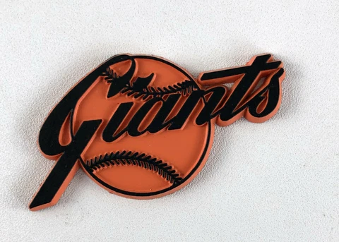 San Francisco Giants Rubber Fridge Magnet Orange & Black Standings Board Vintage Cover