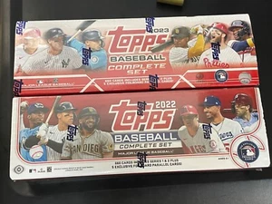 2022 + 2023 Topps Baseball Hobby COMPLETE SET Factory Sealed Two Sets! - Picture 1 of 3