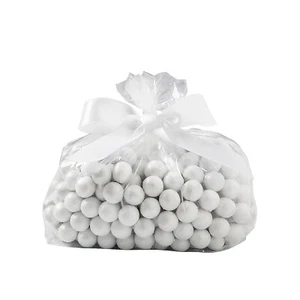 Cellophane Bags Clear with White Bow Small Kit Bulk 100 Pc - Picture 1 of 2