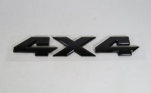 Gloss Black 4x4 Emblem For Dodge Ram Rear Tailgate Badge Back Logo Nameplate - Imagen 1 de 5