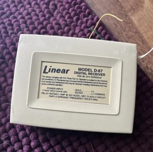 Linear D-67 Single-Channel Standard Wireless Receiver--Works/Tested - Picture 1 of 4