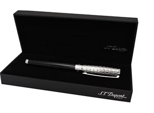 S.T Dupont Elysee Rollerball Black & Palladium Pen - 412670 - Picture 1 of 6