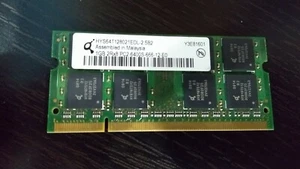 Qimonda 1GB 2RX8 PC2-6400S-666-12-E0  Laptop Memory HYS64T128021EDL-2.5B2 - Picture 1 of 1