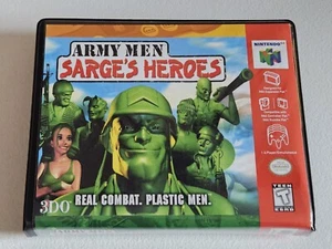 Army Men Sarge's Heroes SOLO ESTUCHE Nintendo 64 N64 Caja CUALQUIER 4+ 20% DE DESCUENTO CALIDAD A+ - Imagen 1 de 5